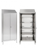 Armadio Portaoggetti a 2 Ante dim 95x40x215h inox430