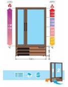 Vetrina Refrigerata per Vino Tecfrigo - Capacità Bottiglie 0,75 Lt n° 168 Ø 75 mm - mm 1201x523x1922h