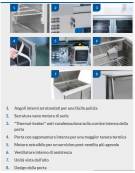 Tavolo saladette refrigerato in acciaio inox AISI 304, 2 sportelli GN - refrigerazione statica - mm 900x700x883h