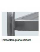 Carrelli inox saldati - 2 piani stampati - cm 109x59x95