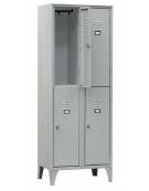 ARMADIO MULTISPOGLIATOIO 4 POSTI - ante grigio - cm. 70 x 35 x 180 h.