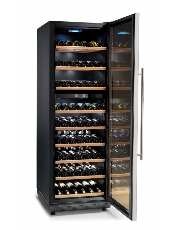 Cantinetta frigo per vino doppia temperatura - Capacità N° 182 Bottiglie -  cm 59,5x76x180h - Linea freddo - Refrigerazione profe