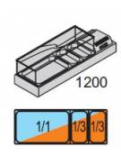 Espositore Da Banco refrigerato Bacinelle GN (tutti i formati GN H MAX. 10 cm) mm L1200XP380XH238