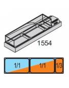 Espositore Da Banco refrigerato Bacinelle GN (tutti i formati GN H MAX. 10 cm) mm L1554XP380XH238