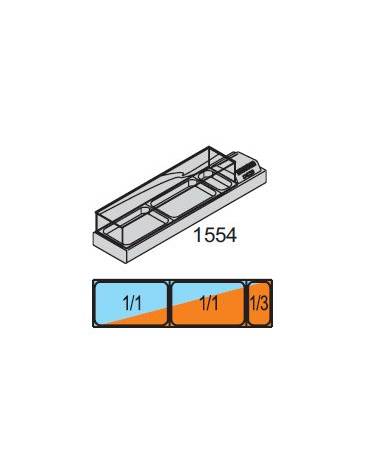 Espositore Da Banco refrigerato Bacinelle GN (tutti i formati GN H MAX. 10 cm) mm L1554XP380XH238