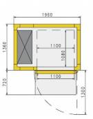 Abbattitore di temperatura N° 15 Teglie - Potenza W 3.300