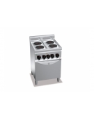 CUCINA ELETTRICA PROFESSIONALE 4 PIASTRE TONDE + FORNO ELETTRICO GN 1/1 A CONVEZIONE - POTENZA11 KW - CM 60X60X90H