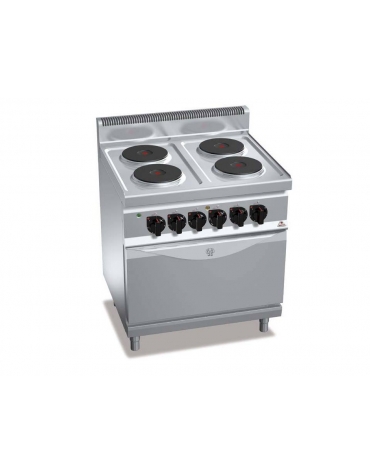 CUCINA ELETTRICA 4 PIASTRE TONDE + FORNO ELETTRICO 2/1