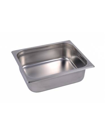 BACINELLA INOX GASTRONORM AISI 304 GN 1/2 mm 325x265xh100 lt. 6.6