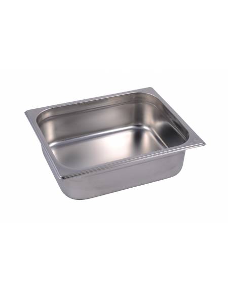 BACINELLA INOX GASTRONORM AISI 304 GN 1/2 mm 325x265xh100 lt. 6.6