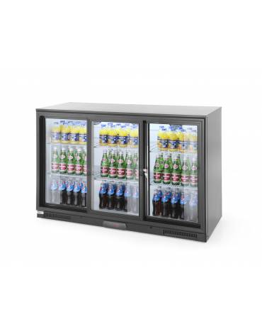 Espositore refrigerato ventilato retrobanco - controllo digitale -  320 lt. - +1∾+10 °C -  3 porte battenti - mm 1350x520x900h