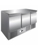 Tavolo saladette refrigerato per sandwich con 3 sportelli cm 137x70x85h