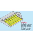 Vetrina refrigerata da appoggio, vetro dritto doppio evaporatore, mensola intermedia in cristallo mm 756x939x530h