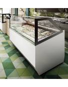 Vetrina gelato professionale ventilata 12 gusti vaschette lt 5