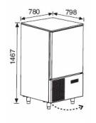 Abbattitore di temperatura N° 10 Teglie - Potenza W 2.000