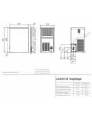 Macchina per cubetti di ghiaccio professionale da Kg 19/24h - Contenitore da Kg 6 - Raffreddamento ad aria