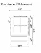 Banco N° 6+6 Pozzetti granite da 1/2