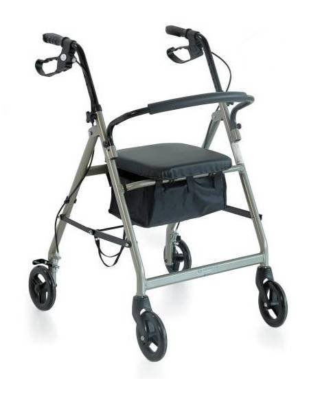 ROLLATOR PIEGHEVOLE IN ALLUMINIO VERNICIATO