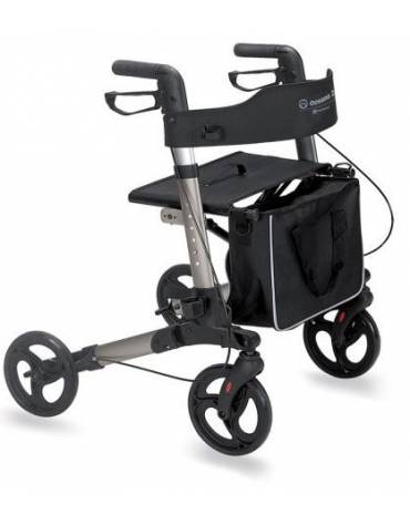 ROLLATOR PIEGHEVOLE IN ALLUMINIO ANODIZZATO