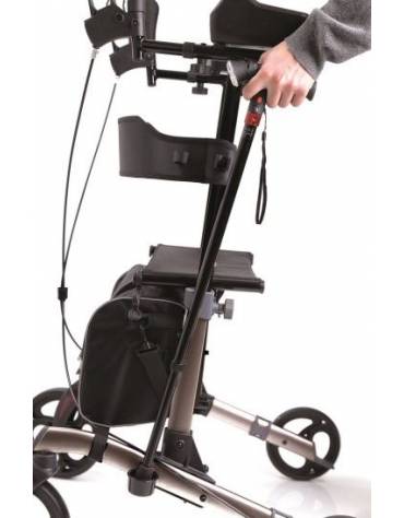 ROLLATOR PIEGHEVOLE IN ALLUMINIO ANODIZZATO