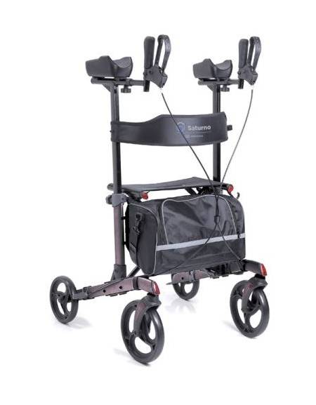 ROLLATOR PIEGHEVOLE IN ALLUMINIO ANODIZZATO