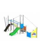 Gioco veliero medio per parco giochi , struttura in alluminio - cm 534x312x301h