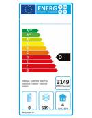 Armadio per vaschette gelati - Possibilità di contenere fino a 54 Vaschette da Lt 5 - cm 74x99x201h