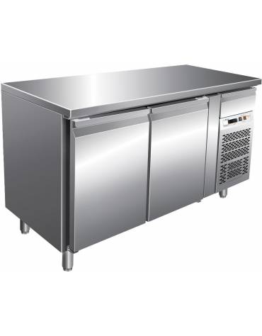 Tavolo refrigerato positivo 2 Porte cm. 136x70x85h