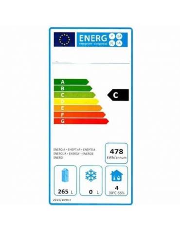 Armadio frigo professionale ESTERNO INOX Lt. 600 / +2° +8°C - cm 77,7x69,5x189,5h