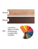 Mobile di servizio in legno colore Wengè - 2 tramogge + 2 cassetti portaposate - cm 94x48x145h