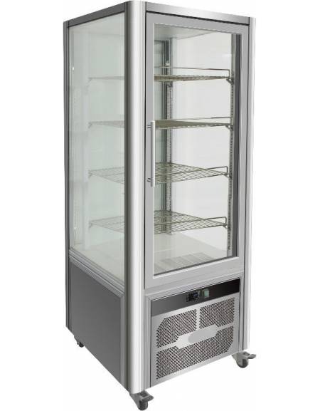 Vetrina espositiva verticale refrigerata. Adatta per pasticceria e gastronomia mm 430x385x734h