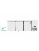 Tavolo refrigerato in acciaio inox 3 porte - temp. -2° +8°C - - mm 1510×800×840h