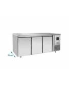 Tavolo Refrigerato ventilato Inox  - 3 porte - CLASSE A - temp. -2° +8°C - teglie GN 1/1 - mm 1795×700×850h