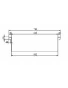 Vasca riscaldata bagnomaria da incasso in acciaio inox - Vaschette 2xGN1/1 - Temperatura +30° / +90°C