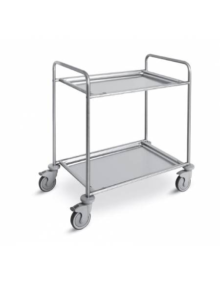 Carrello inox con 3 piani asportabili da cm 90x50 - Portata totale Kg 120 - cm 118x62x94h