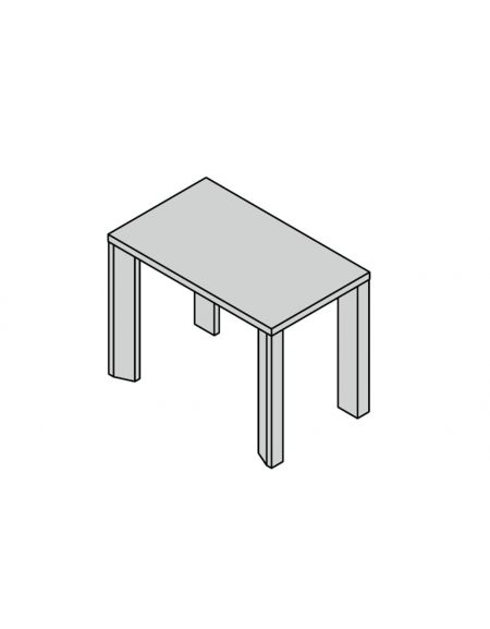 Allungo indipendente gamba legno 100x60x74h