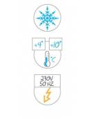 Vasca refrigerata da incasso in acciaio inox, con parafiato fisso - 3xGN1/1 - Refrigerazione statica +4 /+10° C- cm 113x68x111h