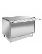 Elemento armadiato neutro per self-service, con mensola scorrivassoio - 3xGN1/1 - cm 120x94x83h