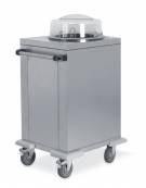 Sollevatore piatti in acciaio inox a 1 colonna fissa refrigerabile - portata circa 60 piatti ø 16÷21 - cm 60x50x89h