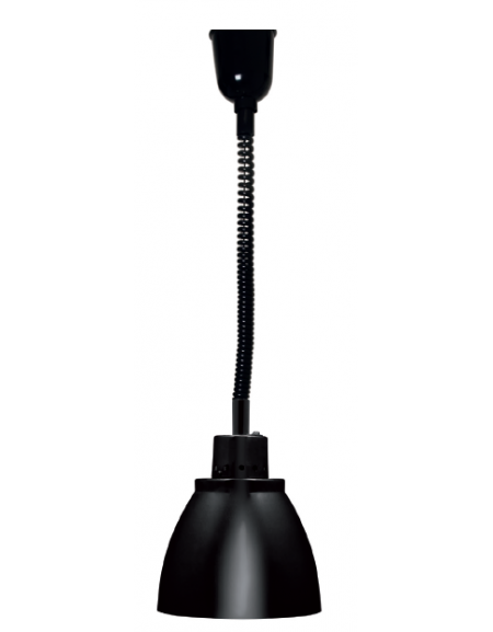 Lampada riscaldante ad infrarossi - colore nero - potenza 250w - cm ø 22,5x48/155h