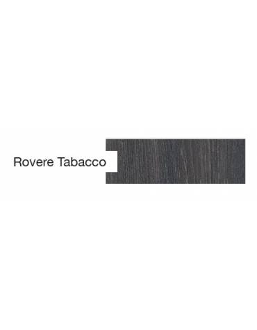 Carrello portavassoi con pannelli su 2 lati in nobilato colore Rovere Tabacco - Portata 24 vassoi EN - cm 89x60x172h