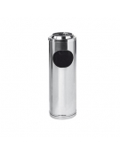 Gettacarta/posacenere con rete in acciaio inox - Ø cm 20x60 h