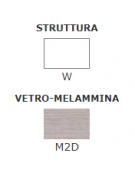 Tavolo rettangolare per interni, in metallo verniciato, piano allungabile in vetro-melammina - cm 160/240x90x76h