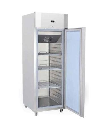 armadio refrigerato GN 2/1 in acciaio inox AISi 304, refrigerazione ventilata - Temperatura - 18 / -22°C - cm 74x82.8x205h