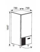 Abbattitore di temperatura N° 15 Teglie - Potenza W 3.300