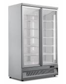 Congelatore porta a vetro e spot luminoso 270Lt - refrigerazione statica con ventola di assistenza - mm 595x640x1865h