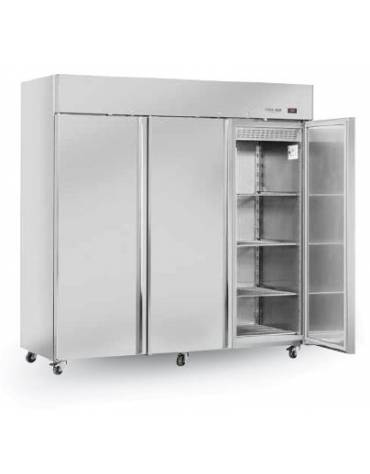 Armadio frigorifero inox GN 2/1 Lt. 700 Porte in vetro