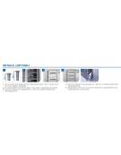 Tavolo refrigerato 4 porte con alzatina, in acciaio inox AISi 304, refrigerazione ventilata - cm 223x60x96h