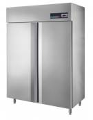 Armadio refrigerato inox AISI 304 - GN 2/1 - 2 porte - 1260 litri - capacità di esercizio -2°C/+8°C - mm 1314×845×2130h