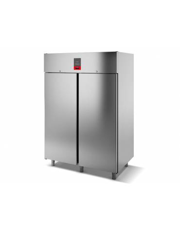 Armadio Refrigerato monoblocco in Lamiera Preverniciata Bianca a bassa temp. 2 porte cm 142x80x203h